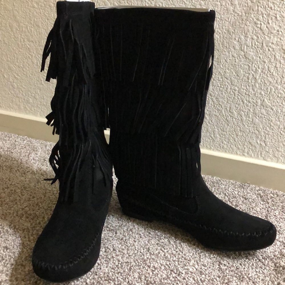 Lauren Conrad Fringed Boots